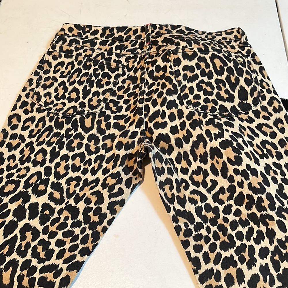 Kate Spade size 32 Leopard stretch skinny “ play hooky”SATURDAY NIGHT - Picture 3 of 14
